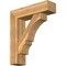 Ekena Millwork Balboa Block Rough Sawn Bracket w/ Offset Brace, Western Red Cedar, 8"W x 30"D x 34"H BKT0806X30X34BOA05RWR - alternate 1